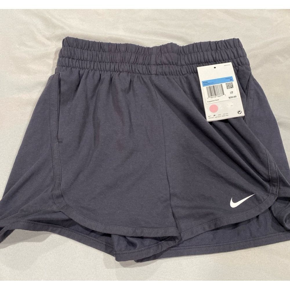 Kid's M Nike Kids Dri-FIT Athletic Shorts Gray‎ Comfortable Sporty Casual Size M